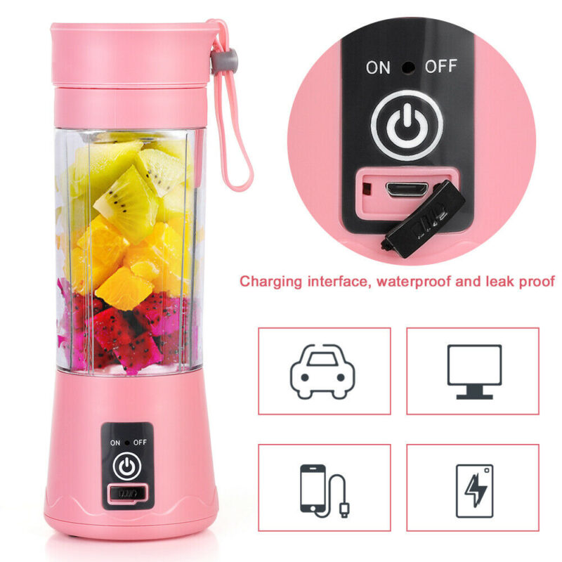 Portable Juice Blender – Rechargeable & Compact for Smoothies On-the-Go