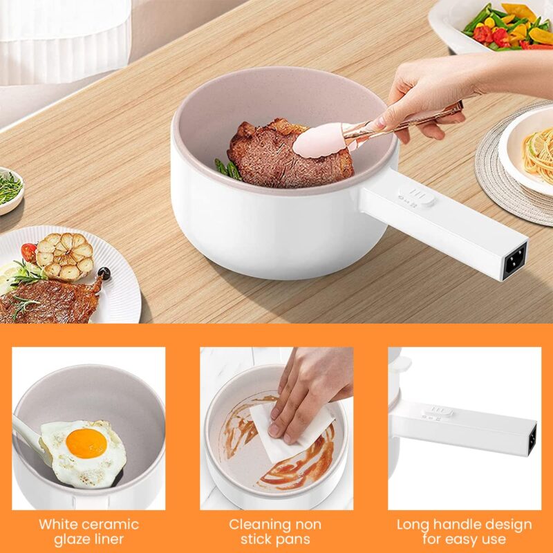 4L Electric Portable Cooker Ramen Cooker Hot Pot Electric Multifuctional Hot Pot
