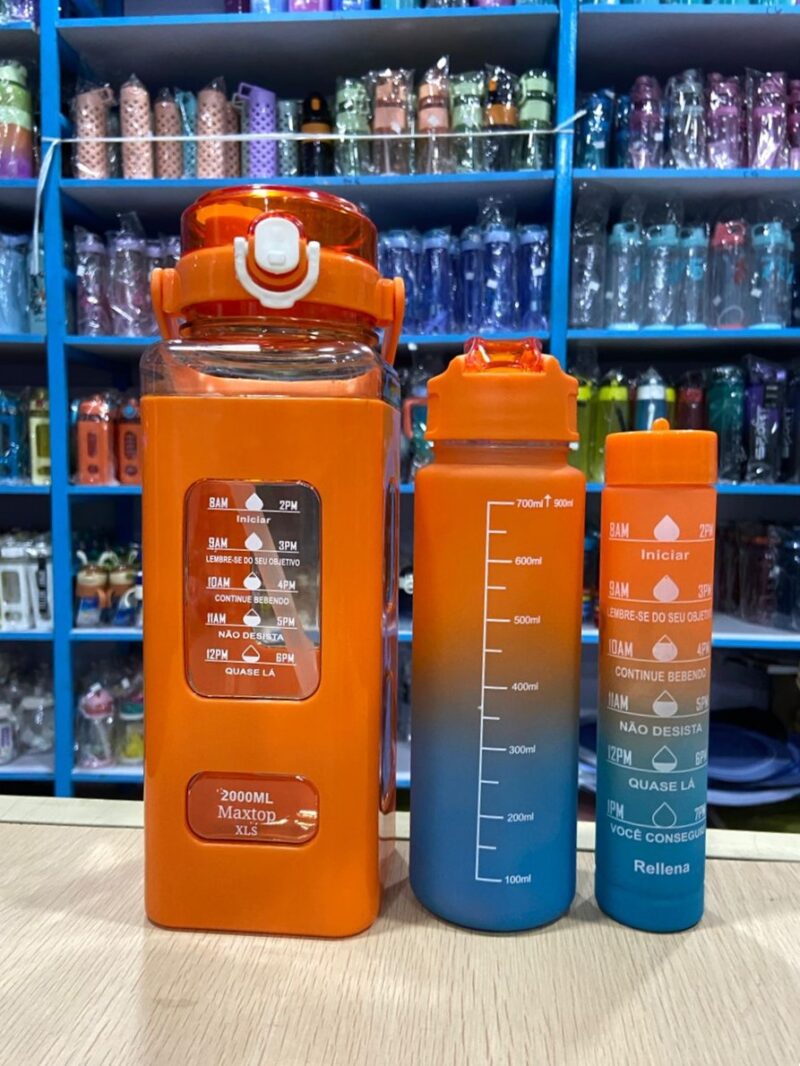 3 Set Of Bottles Square Shape/Premium Quality